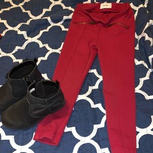 Red toddler pants